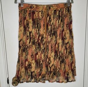 Her style vintage skirt cottagecore Womens rayon brown one size
